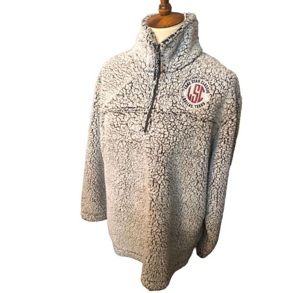 Lone Star Boxercraft sherpa pullover with 1/4 zip for funnel neck Lone Star Coll - Picture 2 of 13